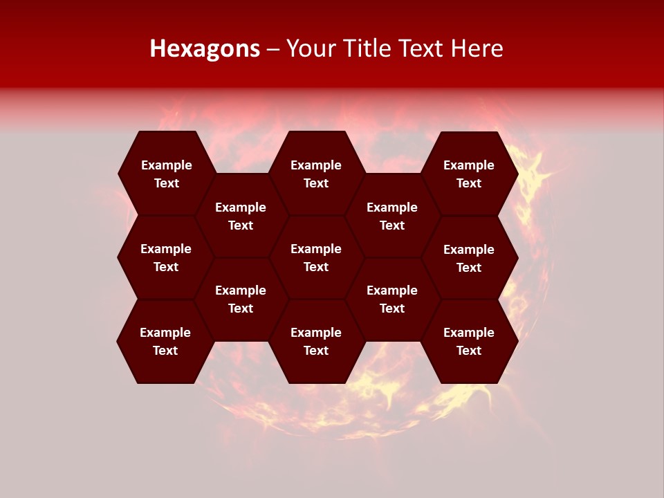 Burst Detonation Sun PowerPoint Template