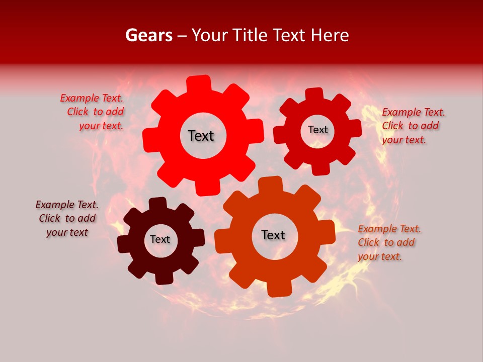 Burst Detonation Sun PowerPoint Template