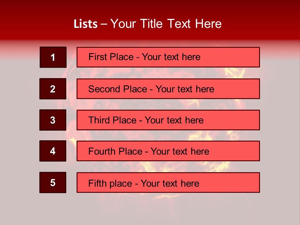 Burst Detonation Sun PowerPoint Template