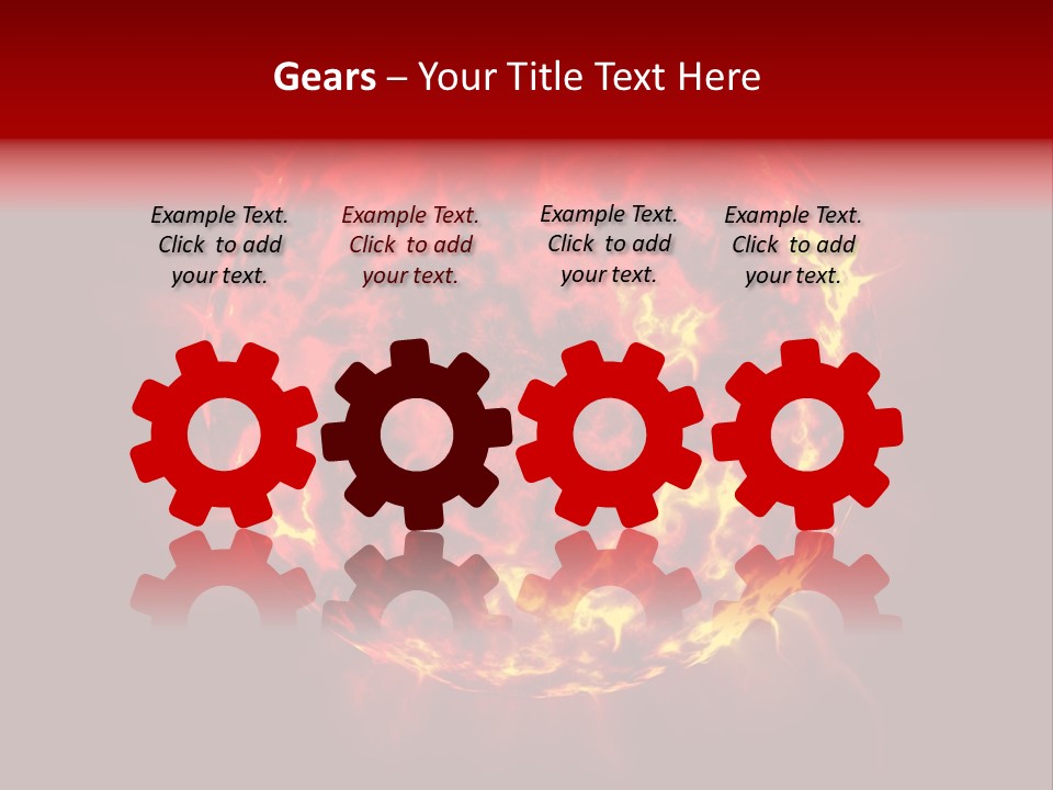 Burst Detonation Sun PowerPoint Template