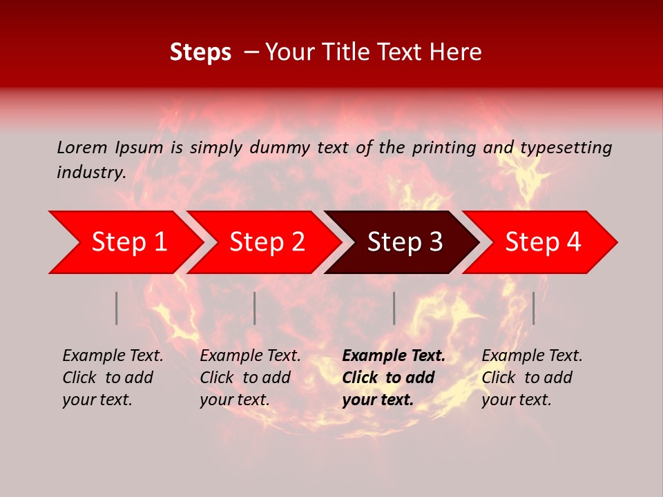 Burst Detonation Sun PowerPoint Template