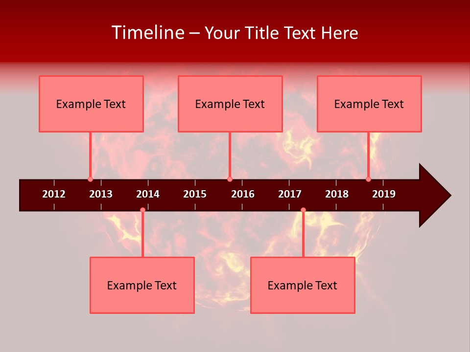 Burst Detonation Sun PowerPoint Template