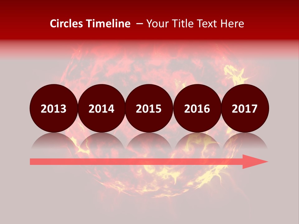 Burst Detonation Sun PowerPoint Template