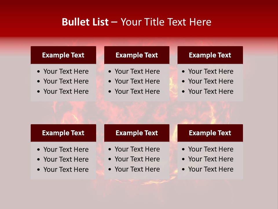 Burst Detonation Sun PowerPoint Template