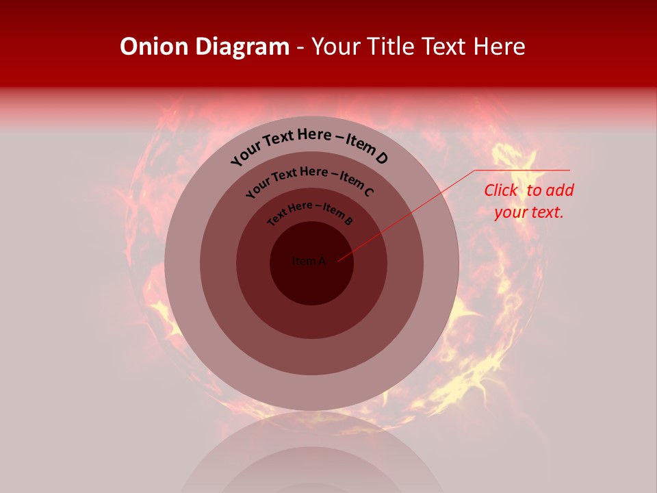 Burst Detonation Sun PowerPoint Template