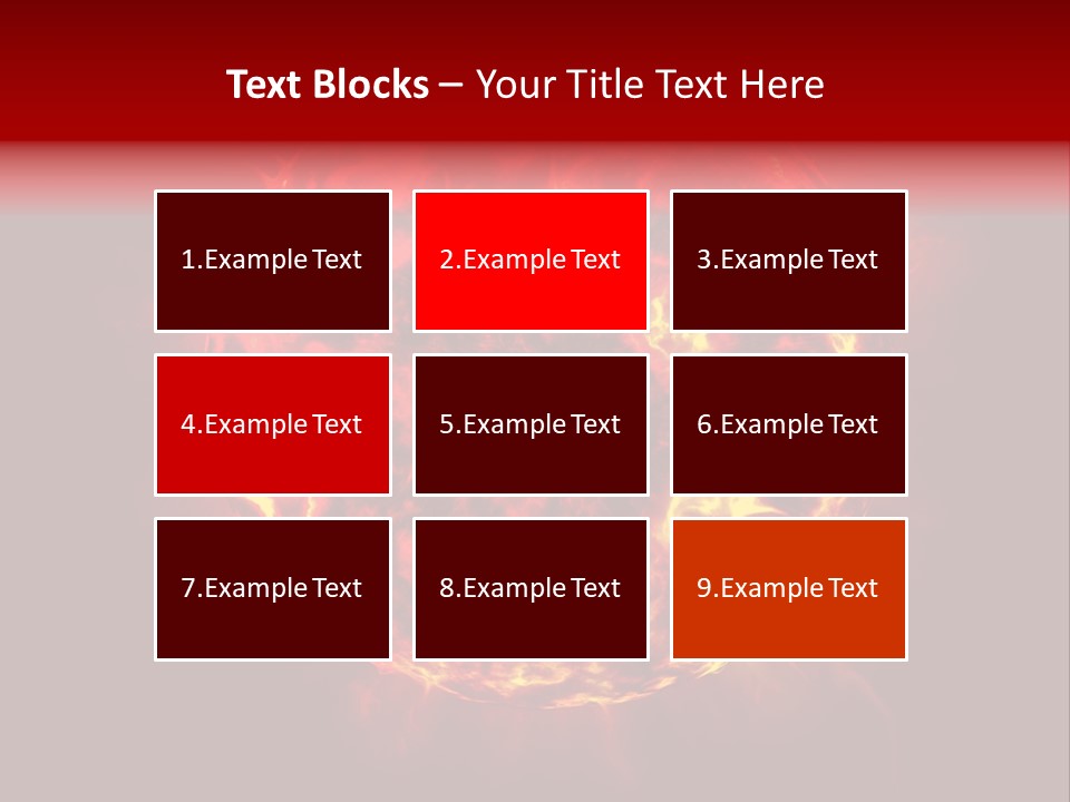 Burst Detonation Sun PowerPoint Template