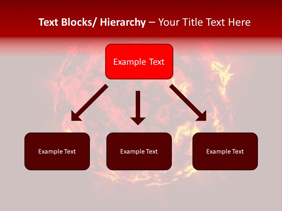 Burst Detonation Sun PowerPoint Template