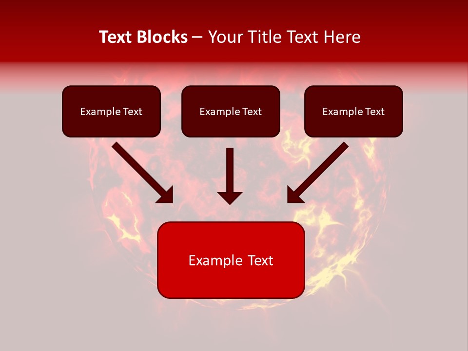 Burst Detonation Sun PowerPoint Template