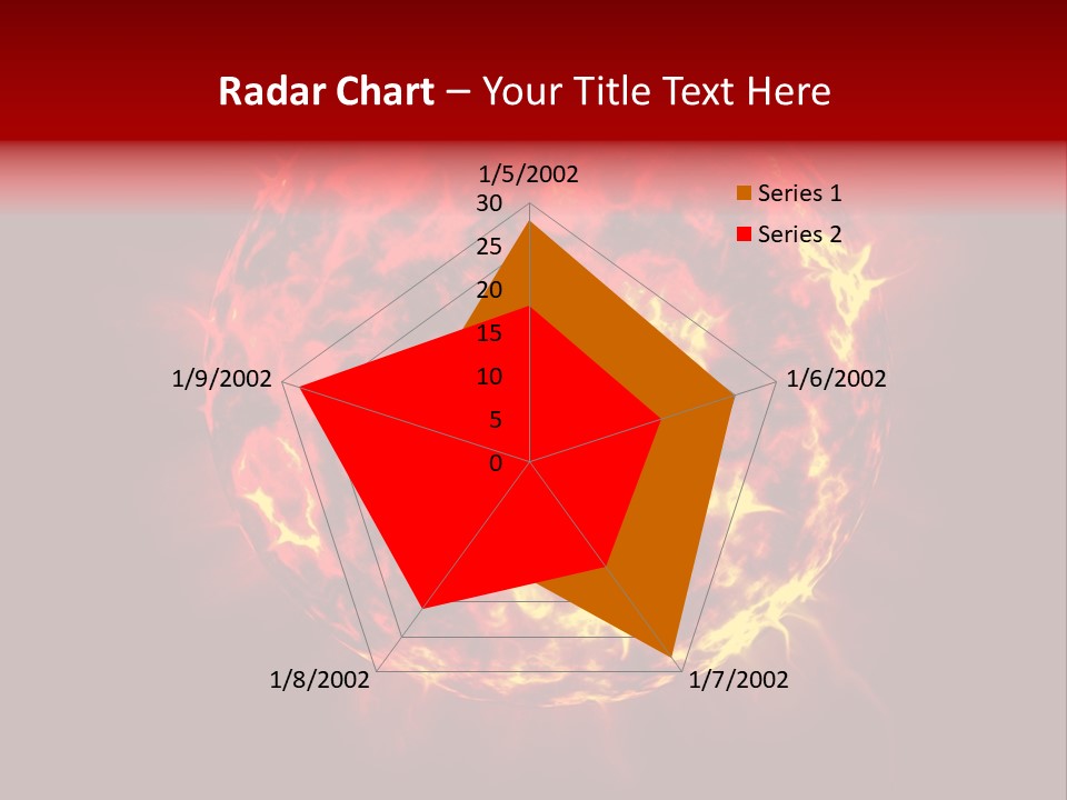 Burst Detonation Sun PowerPoint Template