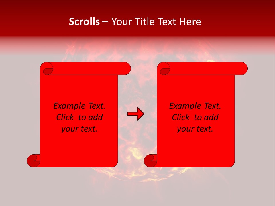 Burst Detonation Sun PowerPoint Template