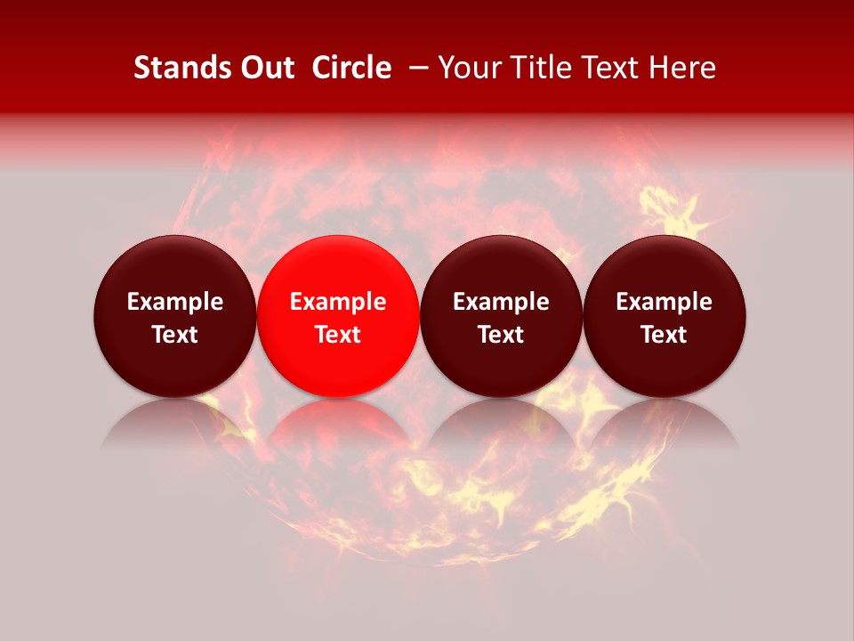 Burst Detonation Sun PowerPoint Template