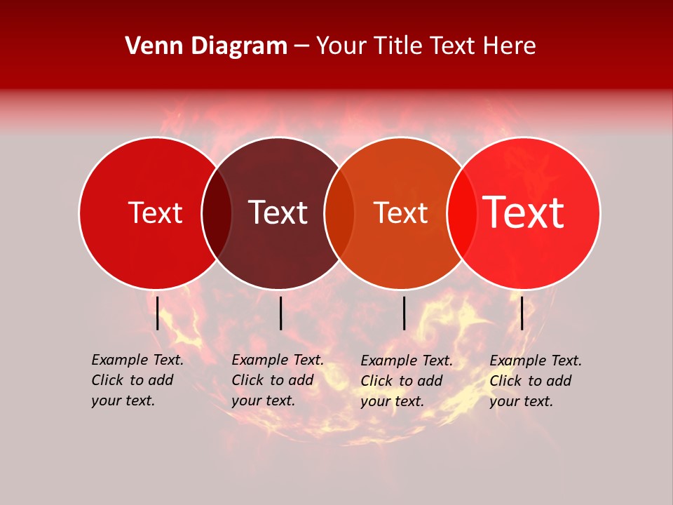 Burst Detonation Sun PowerPoint Template