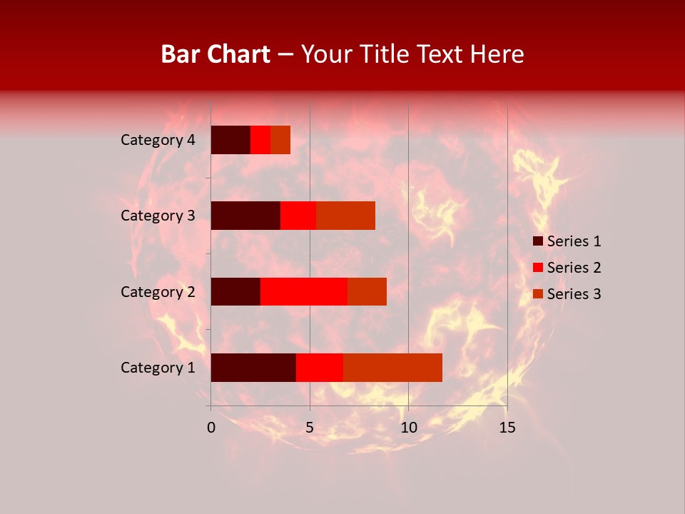 Burst Detonation Sun PowerPoint Template