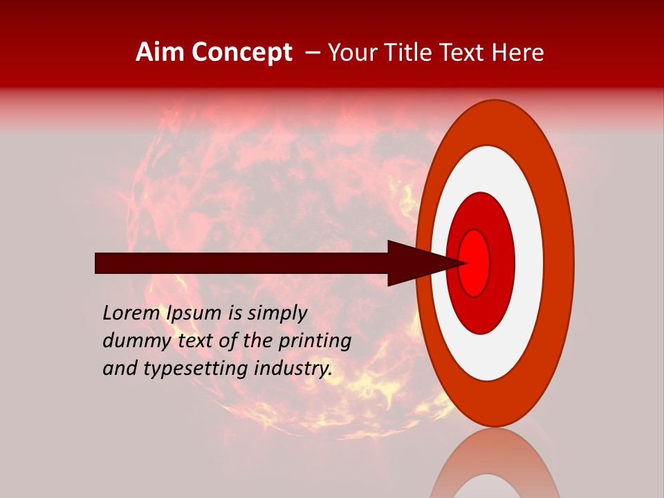 Burst Detonation Sun PowerPoint Template