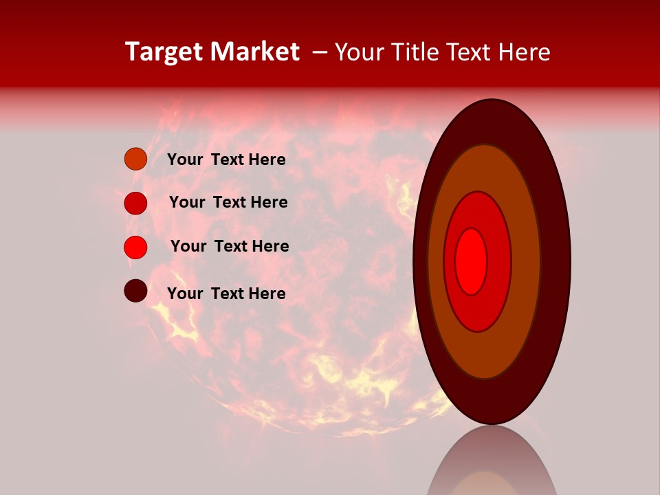 Burst Detonation Sun PowerPoint Template