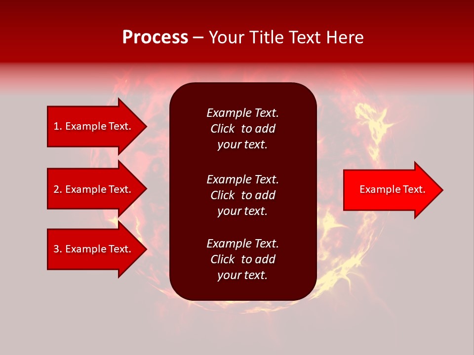 Burst Detonation Sun PowerPoint Template