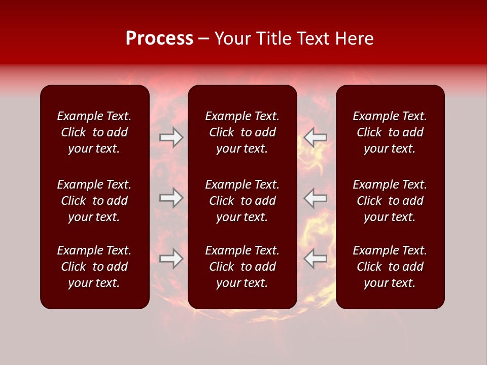 Burst Detonation Sun PowerPoint Template