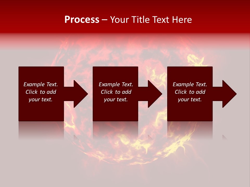 Burst Detonation Sun PowerPoint Template