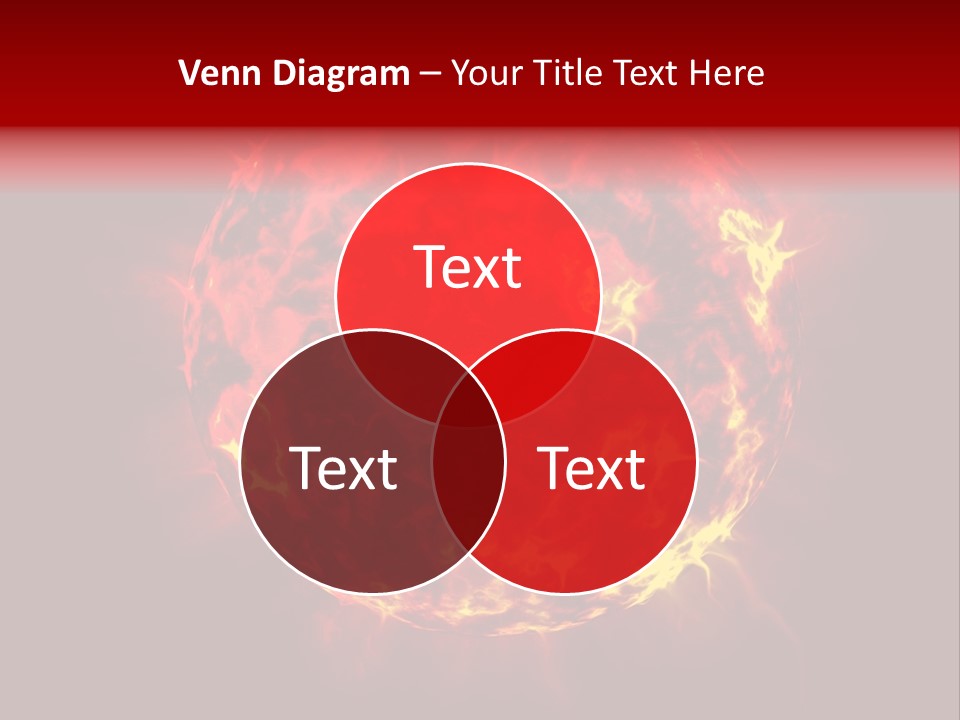 Burst Detonation Sun PowerPoint Template