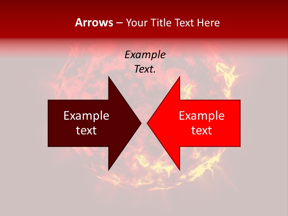 Burst Detonation Sun PowerPoint Template