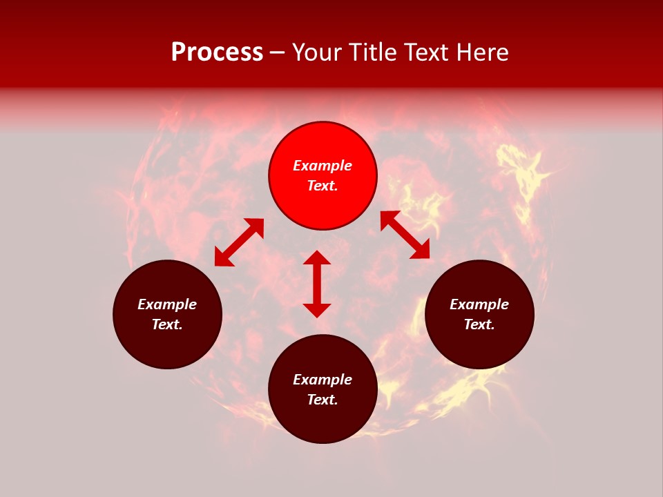 Burst Detonation Sun PowerPoint Template