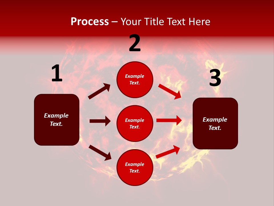 Burst Detonation Sun PowerPoint Template