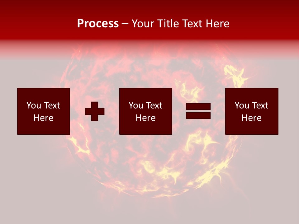 Burst Detonation Sun PowerPoint Template