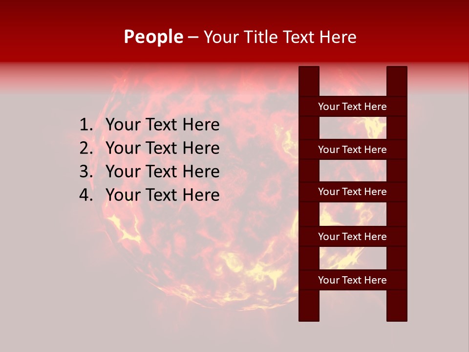 Burst Detonation Sun PowerPoint Template
