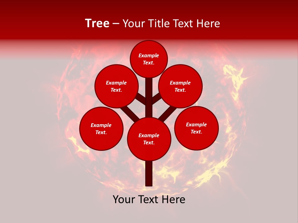 Burst Detonation Sun PowerPoint Template