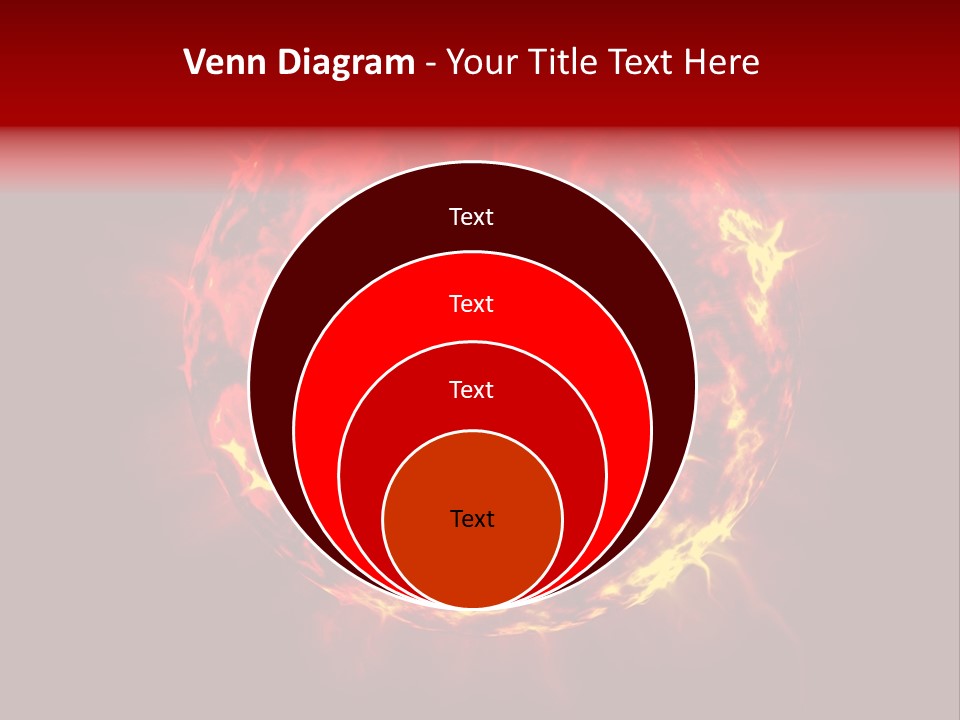 Burst Detonation Sun PowerPoint Template