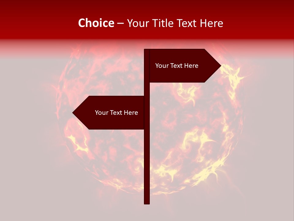 Burst Detonation Sun PowerPoint Template