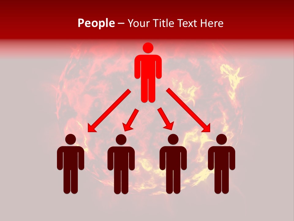 Burst Detonation Sun PowerPoint Template