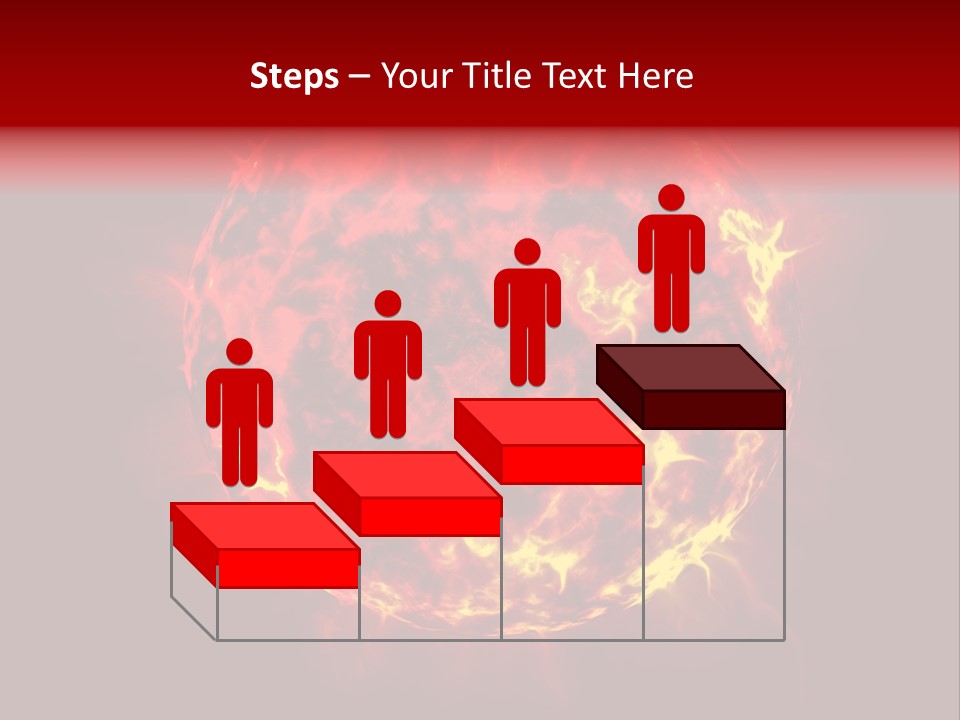 Burst Detonation Sun PowerPoint Template