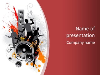 Decor Microphone Concert PowerPoint Template