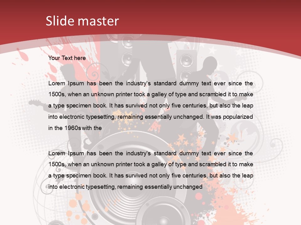 Decor Microphone Concert PowerPoint Template