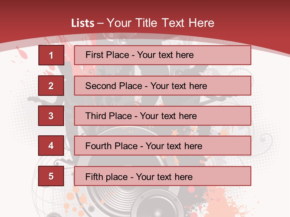 Decor Microphone Concert PowerPoint Template