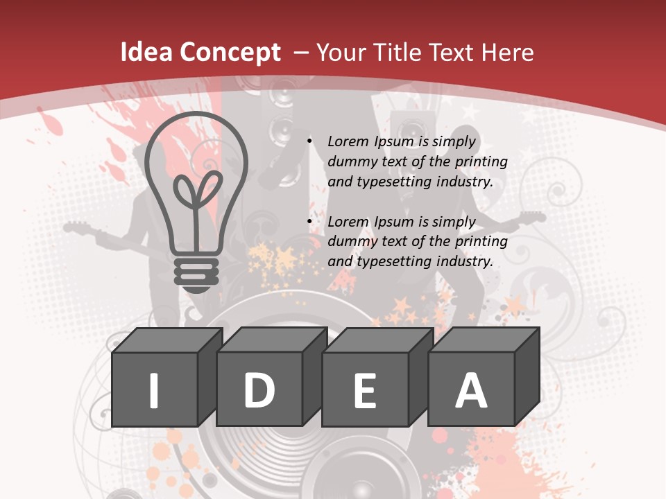 Decor Microphone Concert PowerPoint Template