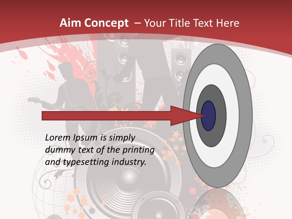 Decor Microphone Concert PowerPoint Template