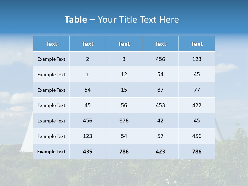 Three Cooling Towers In A Field With A Blue Sky In The Background PowerPoint Template