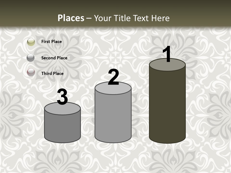 Damask Stylized Graphic PowerPoint Template