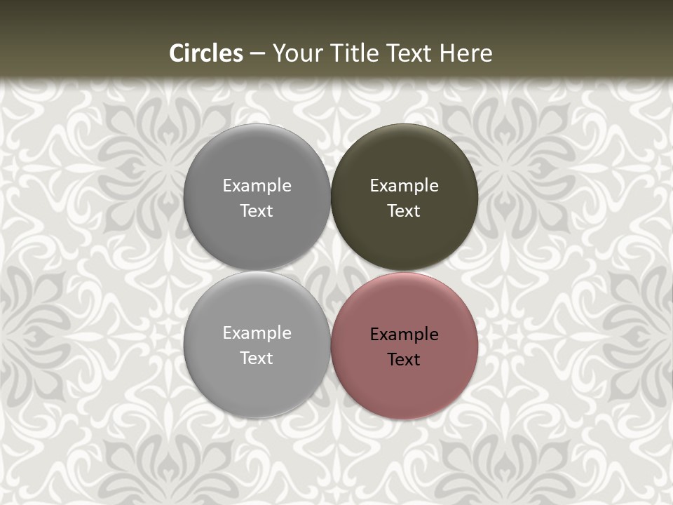 Damask Stylized Graphic PowerPoint Template