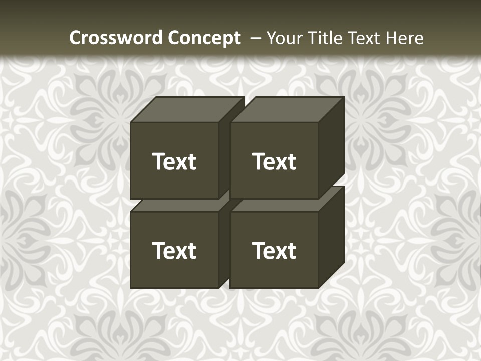 Damask Stylized Graphic PowerPoint Template