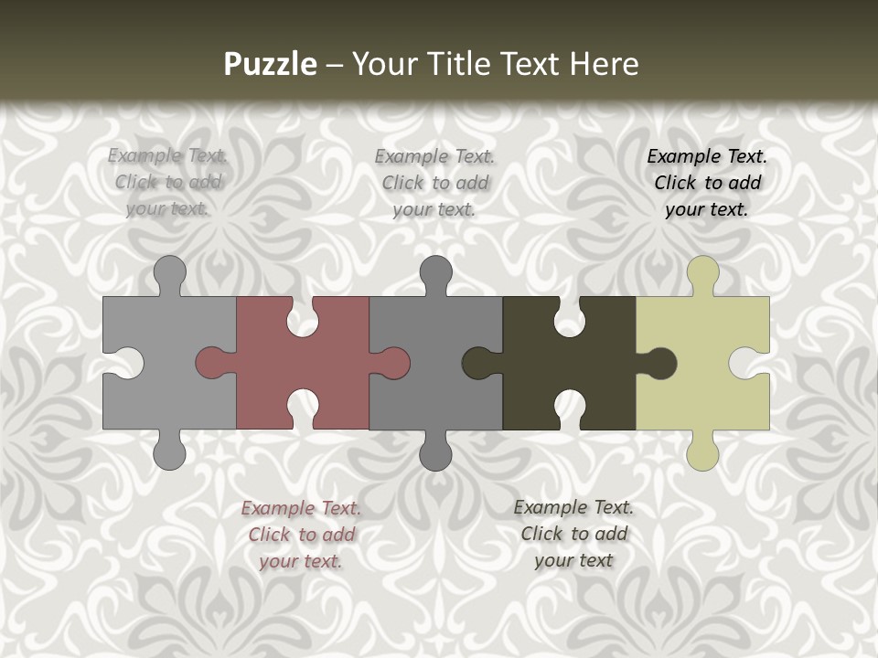 Damask Stylized Graphic PowerPoint Template