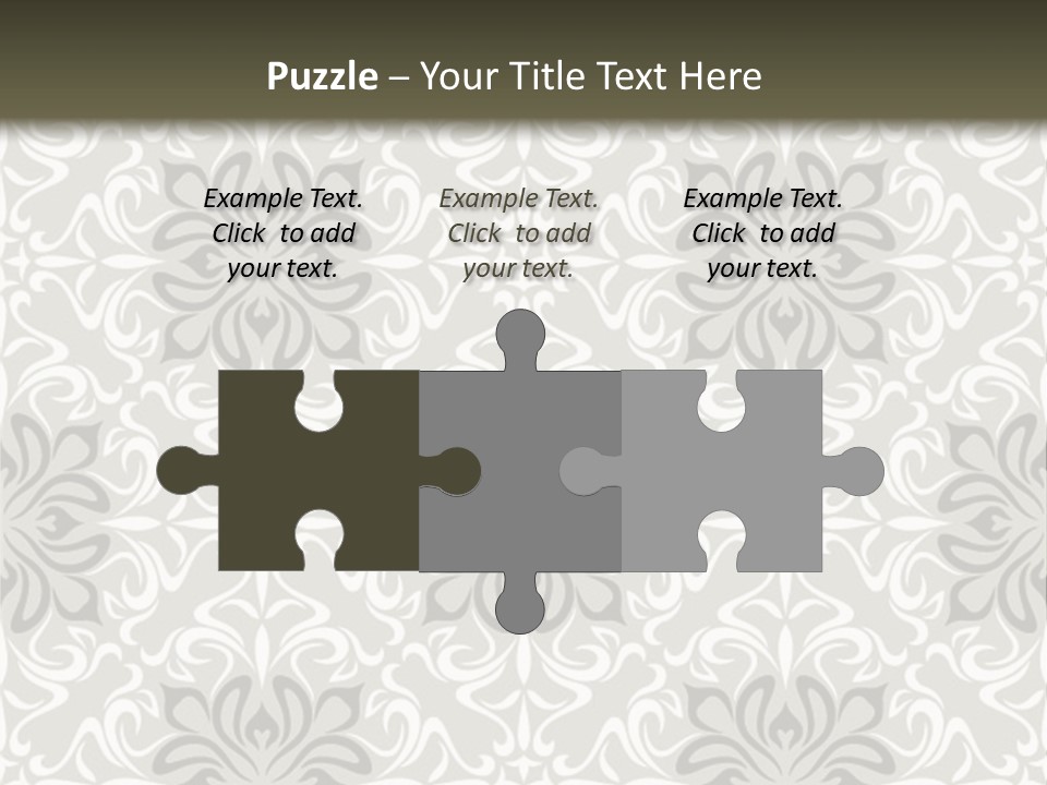 Damask Stylized Graphic PowerPoint Template