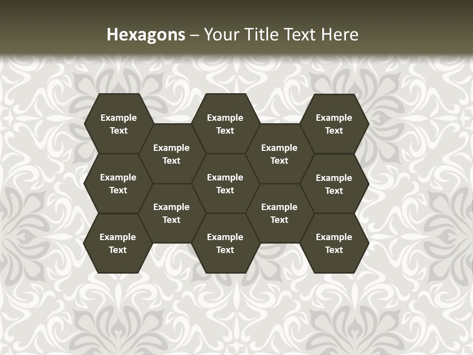 Damask Stylized Graphic PowerPoint Template