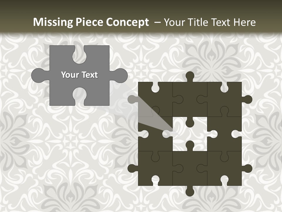 Damask Stylized Graphic PowerPoint Template