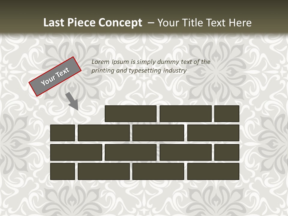 Damask Stylized Graphic PowerPoint Template