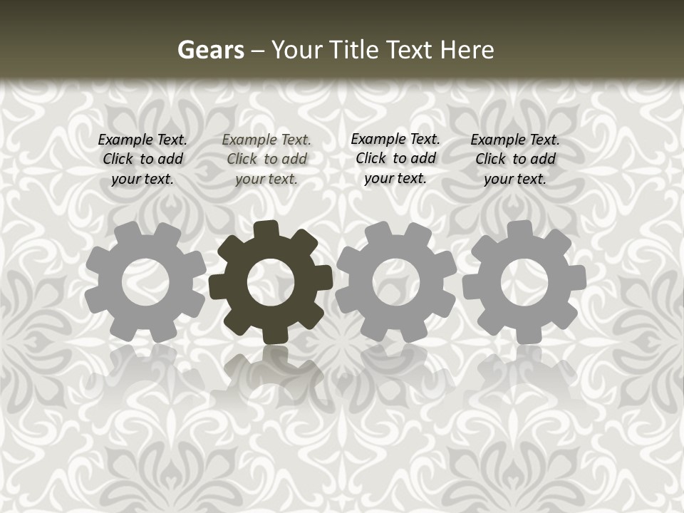 Damask Stylized Graphic PowerPoint Template
