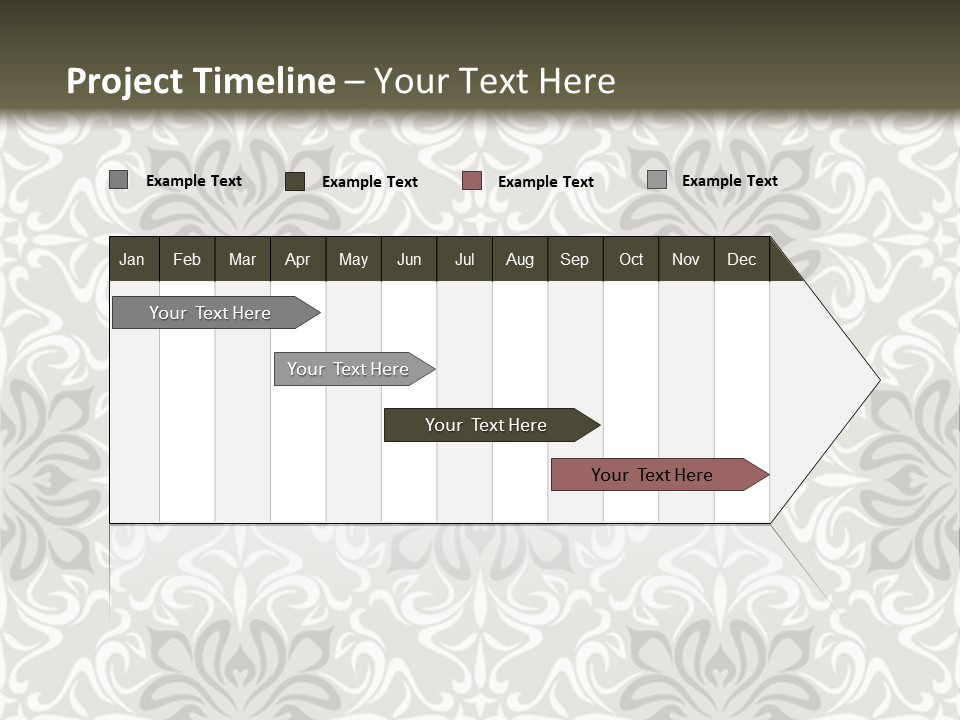 Damask Stylized Graphic PowerPoint Template