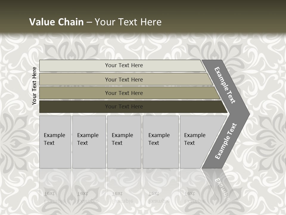 Damask Stylized Graphic PowerPoint Template